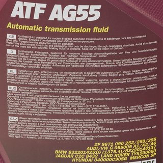 Getriebel Getriebe l MANNOL Automatik ATF AG55 5 Liter
