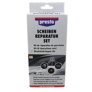 Scheiben Reparatur Set Presto Kunststoffscheinwerfer E0122 521133