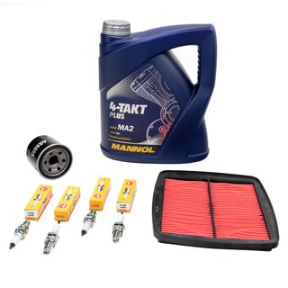 Maintenance set oil 4L + air filter + oil filter + spark plugs