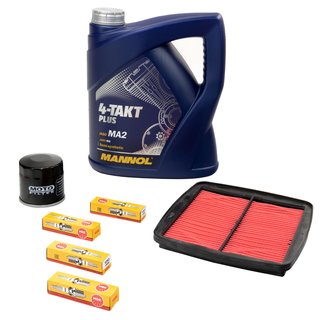 Maintenance set oil 4L + air filter + oil filter + spark plugs