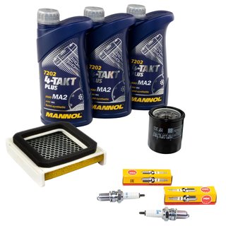 Maintenance set oil 3L air filter + oil filter + spark plugs