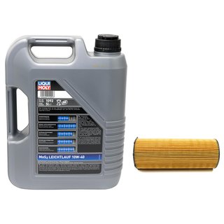 Engine oil set MOS2 low viscosity 10W-40 5 liters incl. Oil Filter SCT SH4036P