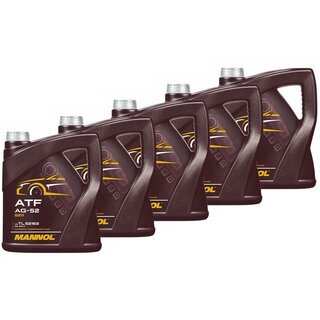 Gearoil Gear oil MANNOL ATF AG52 Automatic Special 5 X 4 liters