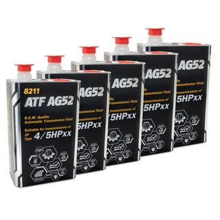 Gearoil Gear oil MANNOL ATF AG52 Automatic Special 5 X 4 liters