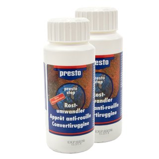 Rust converter stop primer rust protection bodywork protection Presto 603079 2 X 100 ml