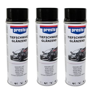 Rimspray Black Gloss Rimblack Rally Spray Paintspray Presto 428948 3 X 500 ml