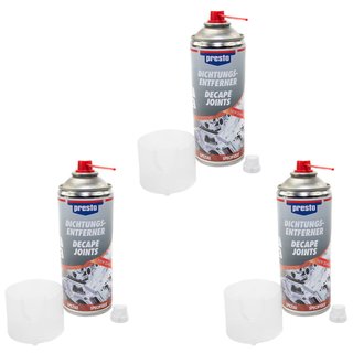 Dichtungsentferner Spray Dichtung Klebstoff & l Entferner Presto 157080 3 X 400 ml