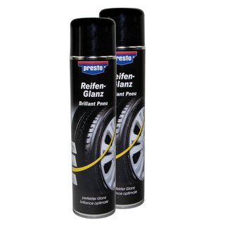 Tireshine Spray Tirecare Protection Shine Sealer Presto 383458 2 X 600 ml