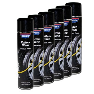 Reifenglanz Spray Reifenpflege Schutz Glanz Versiegelung Presto 383458 6 X 600 ml