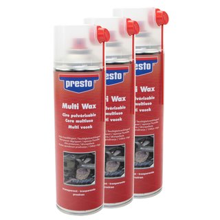 Multi Wachs Wax Korrosionsschutz Rostschutz Sprhwachs Presto 432125 3 X 500 ml