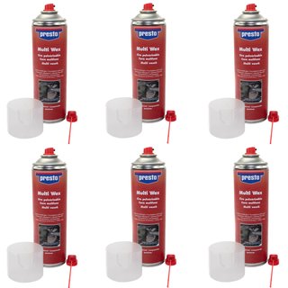 Multi Wax Corrosionprotection Spraywax Presto 432125 6 X 500 ml