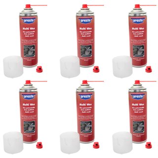 Multi Wax Corrosionprotection Spraywax Presto 432125 6 X 500 ml