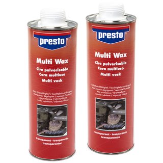 Multi Wachs Wax Korrosionsschutz Rostschutz Sprhwachs Presto 432132 2 X 1 Liter