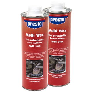 Multi Wax Corrosionprotection Spraywax Presto 432132 2 X 1 liter