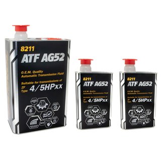 Gearoil Gear oil MANNOL ATF AG52 Automatic Special 4 liters + 2 X 1 liter
