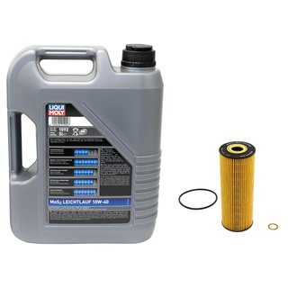 Engine oil set MOS2 low viscosity 10W-40 5 liters incl. Oil Filter SCT SH414P