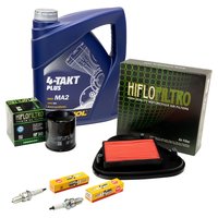 Maintenance set oil 4L air filter + oil filter + spark plugs
