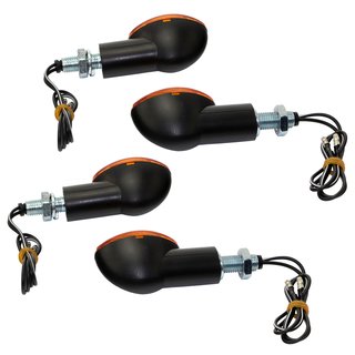 Indicator Flasher Turn signal pair 2 X Cat Eye 20 mm black E-approved