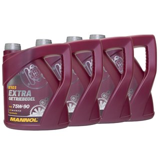 Gearoil Gear Oil MANNOL Extra 75W-90 API GL 4 4 X 4 liters