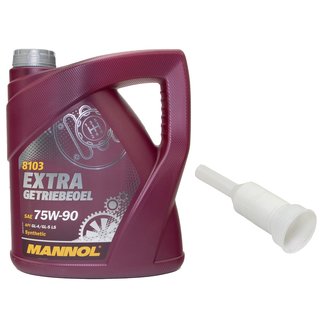 Gearoil Gear Oil MANNOL Extra 75W-90 API GL 4 4 liters with spout