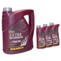 Gearoil Gear Oil MANNOL Extra 75W-90 API GL 4 4 liters +...
