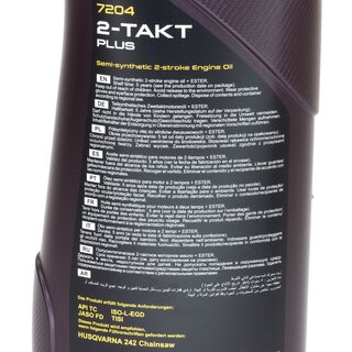Engineoil mixture oil 2 stroke Plus MANNOL API TC 5 X 1 liters