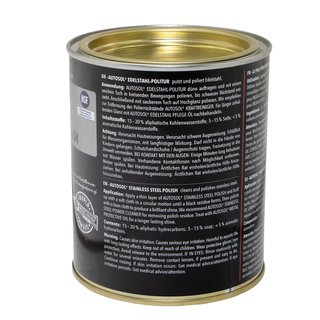 Stainless steel polish Metal polish Autosol 01 001731 750 ml can + microfibercloth