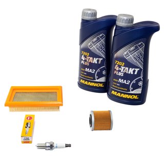 Maintenance package egninge oil 2L air filter + oil filter + spark plug