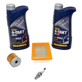 Maintenance package egninge oil 2L air filter + oil filter + spark plug