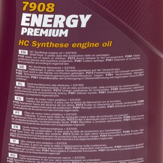 Engineoil Engine Oil MANNOL Energy Premium 5W-30 API SN 5 liters + 2 liters