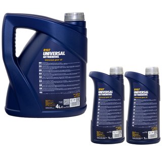 Gearoil Gear Oil MANNOL Universal 80W-90 API GL 4 4 liters + 2 X 1 liters