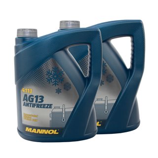 Radiator Antifreeze Concentrate MANNOL AG13 -40C 2 X 5 liters green
