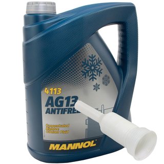 Radiator Antifreeze Concentrate MANNOL AG13 -40C 5 liters green with spout