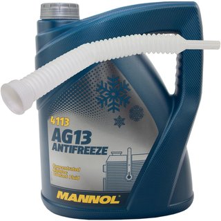 Radiator Antifreeze Concentrate MANNOL AG13 -40C 5 liters green with spout