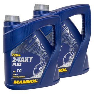 Engineoil mixture oil 2 stroke Plus MANNOL API TC 2 X 4 liters