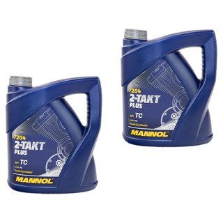 Engineoil mixture oil 2 stroke Plus MANNOL API TC 2 X 4 liters