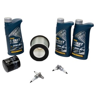 Maintenance package oil 3L + airfilter + oilfilter + spark plugs