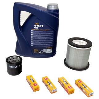 Maintenance package oil 4L + airfilter + oilfilter + spark plugs