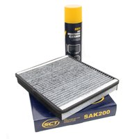 Cabin filter SCT SAK200 + cleaner air conditioning 520 ml...
