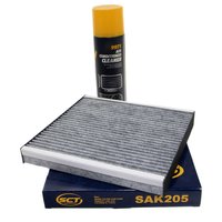 Cabin filter SCT SAK205 + cleaner air conditioning 520 ml...