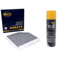 Cabin filter SCT SAK272 + cleaner air conditioning 520 ml...