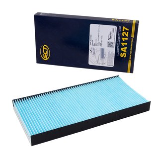Cabin filter SCT SA1127 + cleaner air conditioning 520 ml MANNOL