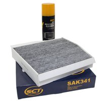 Cabin filter SCT SAK341 + cleaner air conditioning 520 ml...