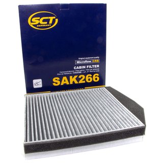Innenraumfilter SAK266 + Klimaanlagen Reiniger 500 ml PETEC