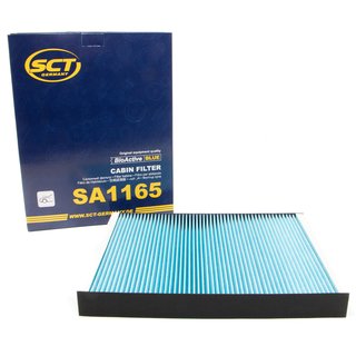 Cabin filter SCT SA1165 + cleaner air conditioning PETEC