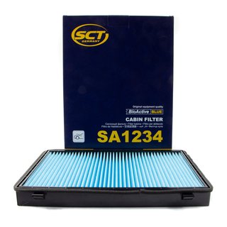 Cabin filter SCT SA1234 + cleaner air conditioning 520 ml MANNOL