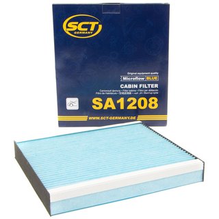 Cabin filter SCT SA1208 + cleaner air conditioning 520 ml MANNOL