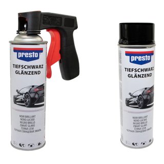 Felgenspray schwarz glanz Lack Spray Presto 428948 2 X 500 ml mit Pistolengriff