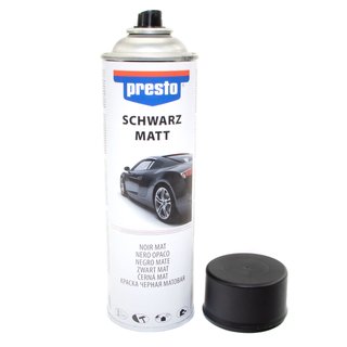 Rimspray black matte paint spray Presto 428955 500 ml with pistolgrip