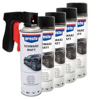 Rimspray black matte paint spray Presto 428955 5 X 500 ml...